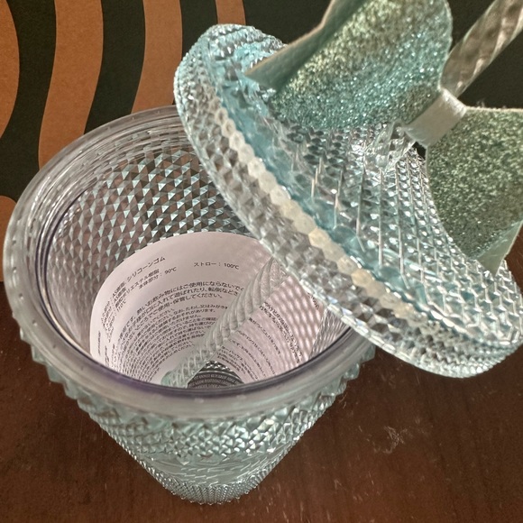 Starbucks Tumbler Crystal Blue Studded Japan Excl. - Grande 16oz - Bow Included - Picture 5 of 5